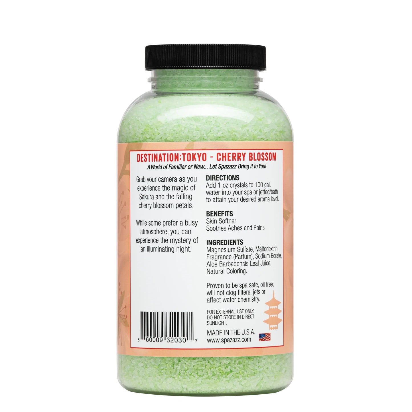 SpaZazz - Tokyo- Cherry Blossom (22 oz)