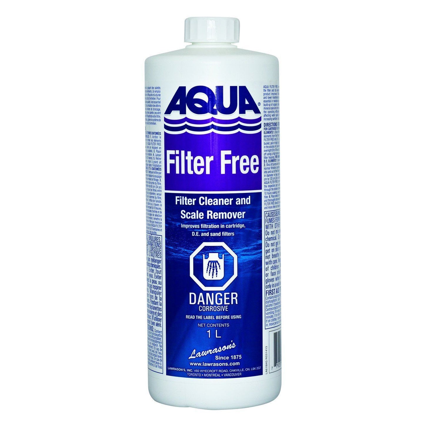 Aqua Pool Filter Free 1ltr - Pool Store Canada