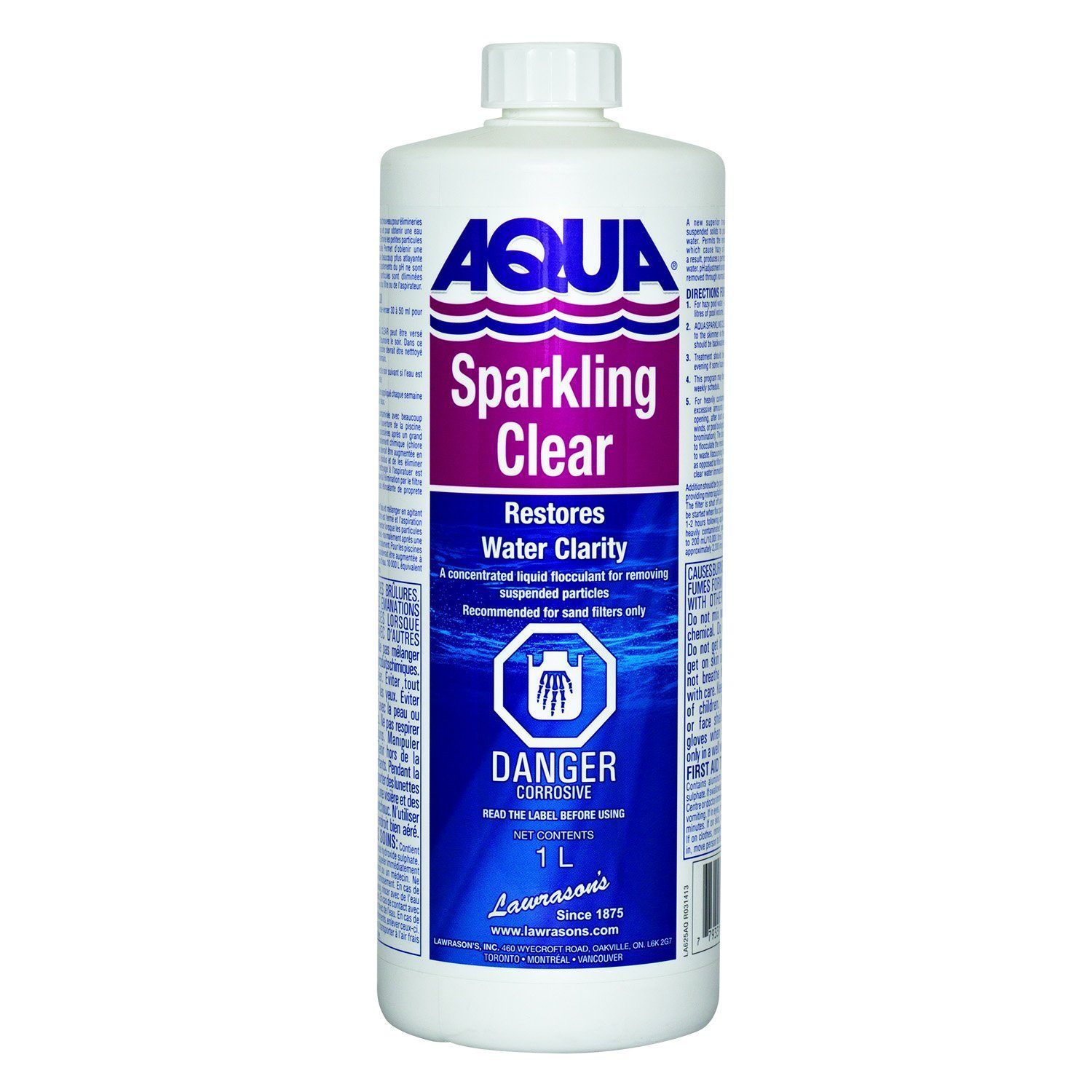 Aqua Pool Sparkling Water - Clarifier 1ltr - Pool Store Canada